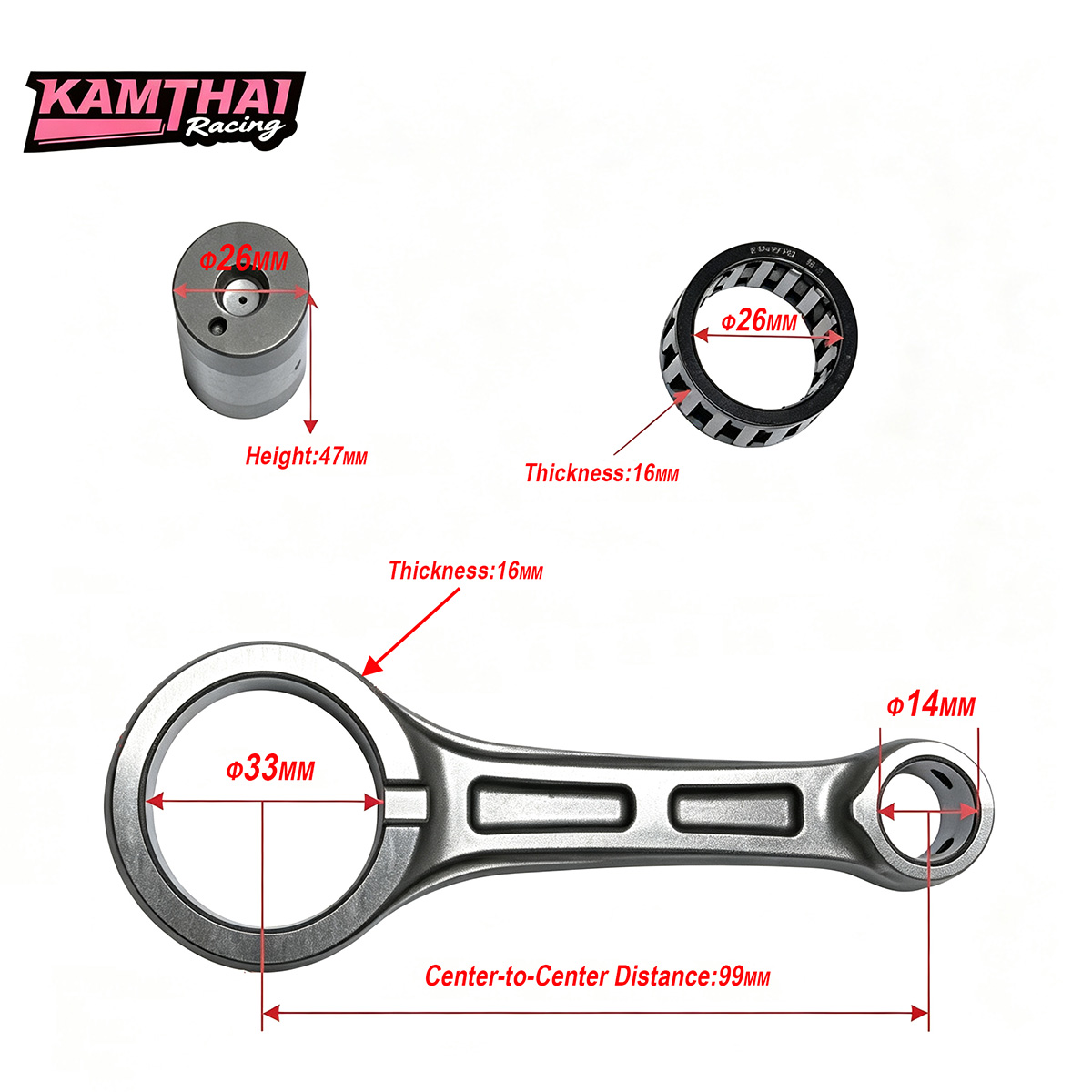 KAMTHAI CNC Machined Connectin - Motorcycle Crankshaft ulasan dan harga